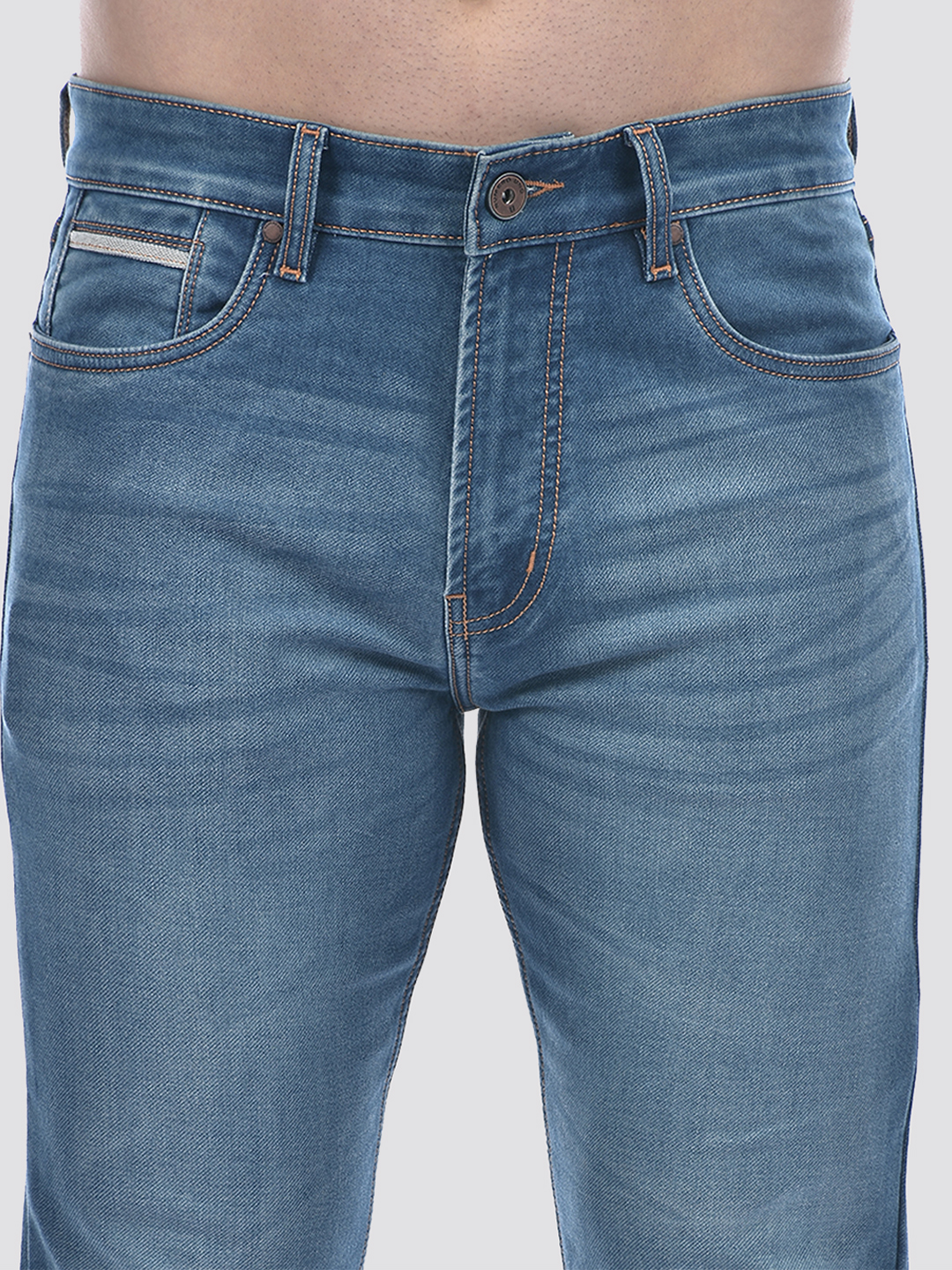 Numero Uno Men Light Blue Straight Fit Sustainable Jeans